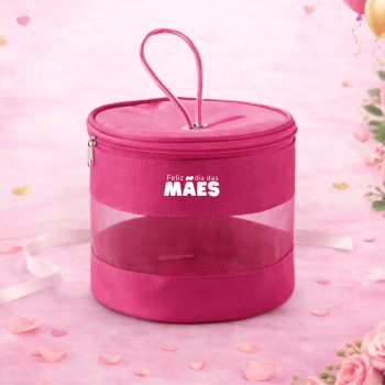 Brinde Dia Das Mães Personalizado Necessaire Microfibra Viagem ou Maquiagem SP92716-MAE Brinde Personalizado