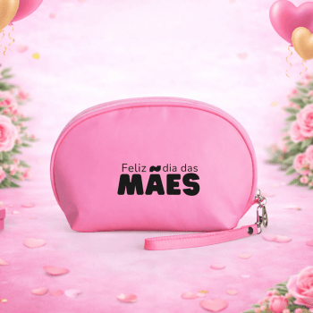 Brinde Dia Das Mães Personalizado Necessaire Nylon Impermeável X18533-MAE Brindes Personalizados