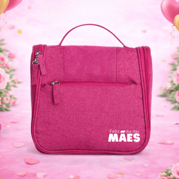 Brinde Dia Das Mães Personalizado Necessaire Nylon Oxford X18507-MAE Brindes Personalizados