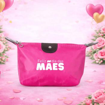 Brinde Dia Das Mães Personalizado Necessaire Poliéster Impermeável X18516-MAE Brinde Personalizado
