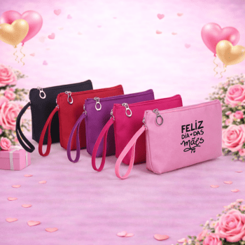 Brinde Dia Das Mães Personalizado Necessaire PVC Impermeável X18534-MAE Brindes Personalizados