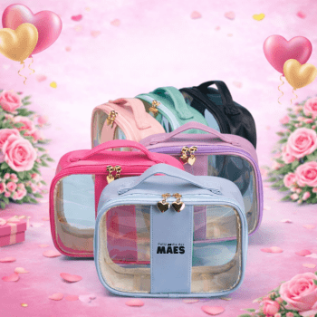 Brinde Dia Das Mães Personalizado Necessaire PVC Impermeável X18647M-MAE Brinde Personalizado