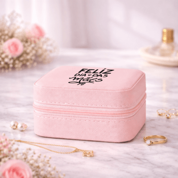 Brinde Dia Das Mães Personalizado Porta Joias Couro Sintético Quatro Divisórias XO$08141-MAE Brindes Personalizados