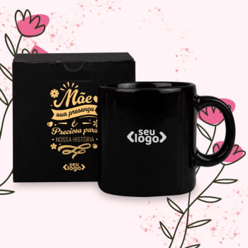 Dia das Mães Personalizado Caneca Cerâmica 270 ML SMCO-41271-MAE Brindes Personalizados