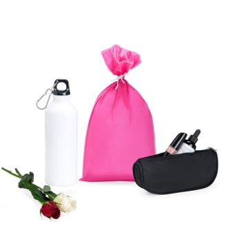 Kit Dia das Mães Personalizado Garrafa e Necessaire SMKT-90415-MAE Brindes Personalizados