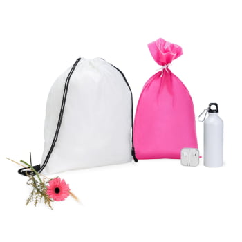 Kit Dia das Mães Personalizado Mochila, Squeeze e Fone SMKT-90412-MAE Brinde Personalizado 