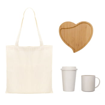 Kit Dia das Mães Personalizado Petisqueira e Acessórios SMKT-90416-MAE Brindes Personalizados