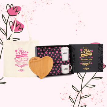 Kit Dia das Mães Personalizado Petisqueira e Acessórios SMKT-90416-MAE Brindes Personalizados Kit Dia das Mães Personalizado Petisqueira e Acessórios SMKT-90416-MAE Brindes Personalizados