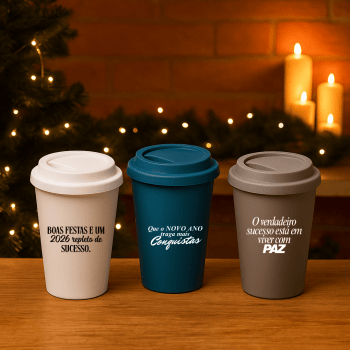Brinde Natal Final de Ano Personalizada Copo Reutilizável 450 ml MSP94322