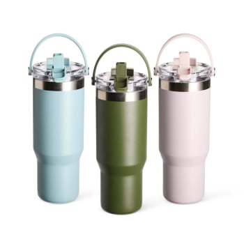 Brinde Natal Final de Ano Personalizada Copo Térmico em Aço Inox 900ml Aço Inox X18969