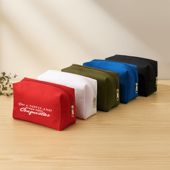 Brinde Natal Final de Ano Personalizada Necessaire Nylon X14612 Brinde Natal Final de Ano Personalizada Necessaire Nylon X14612