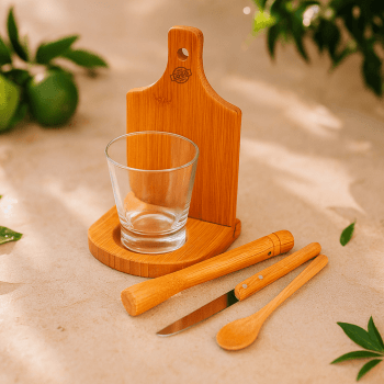 Brinde Natal Final de Ano Personalizado Kit Caipirinha 6 Peças SMKC-00463