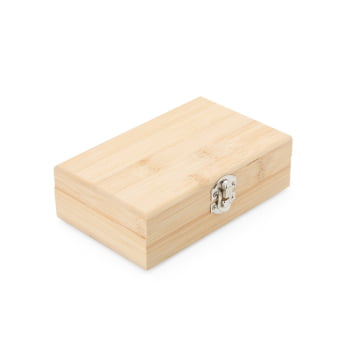 Brinde Natal Final de Ano Personalizado Kit Vinho Bambu 3 Peças X08169