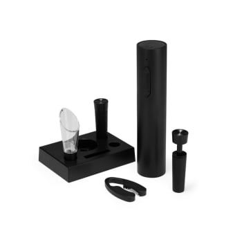 Brinde Natal Final de Ano Personalizado Kit Vinho Saca-Rolhas 6 Peças X09079