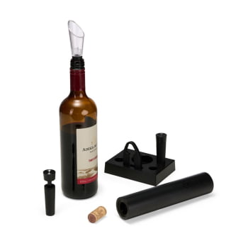 Brinde Natal Final de Ano Personalizado Kit Vinho Saca-Rolhas 6 Peças X09079