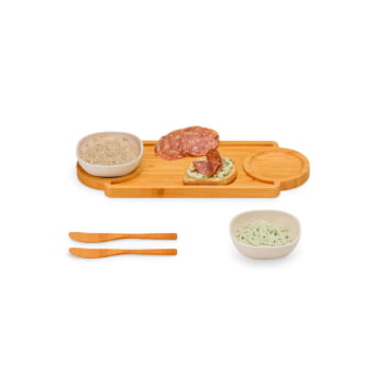 Kit Churrasco Personalizado Bambu e Fibra de Bambu SMPD-00603 Brindes Personalizados