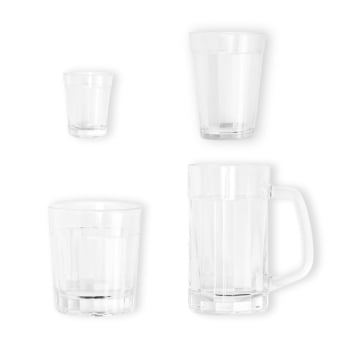 Kit Copos Personalizado Vidro 4 Peças SMKT-90429 Brinde Personalizado